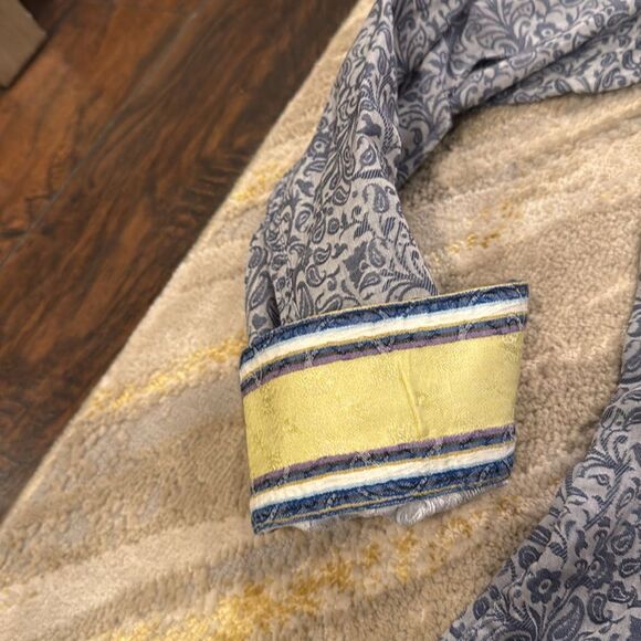 robert graham long sleeve shirt 3XLB flower print all over in EUC flip cuffs - Picture 4 of 12